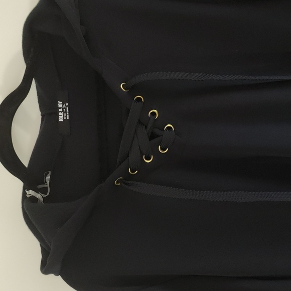 Jolie&Joy black tunic with the hood NWOT - Picture 2 of 5